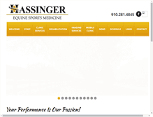 Tablet Screenshot of hassingerequineservice.com